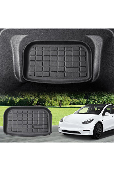 DECOZEN 3D trunk mat for Tesla Model Y 2021-2023, waterproof, non-slip, recyclable TPE