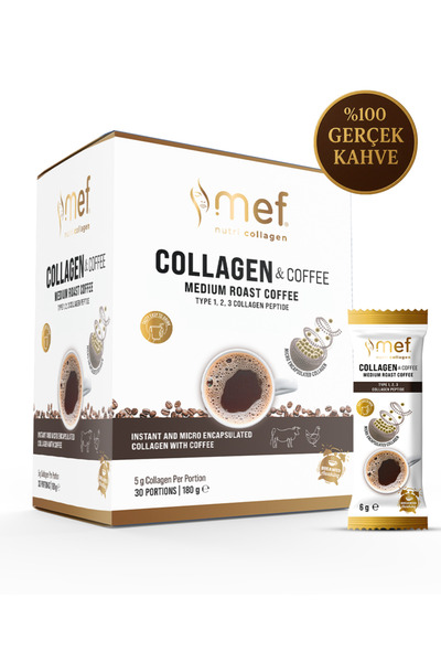 Mef Nutri Collagen Collagen & Coffee Gerçek Kahveli Kolajen