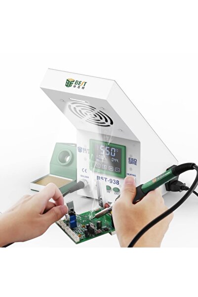 Best BEB BST-938 Ekranlı Duman Emici Fanlı Lehimleme Havya İstasyonu