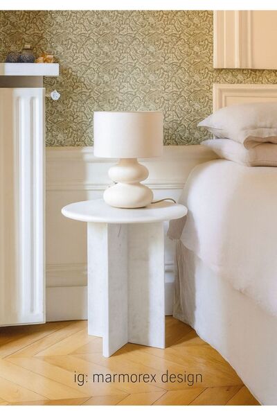 KATYY Merlot Traverten Yan Sehpa