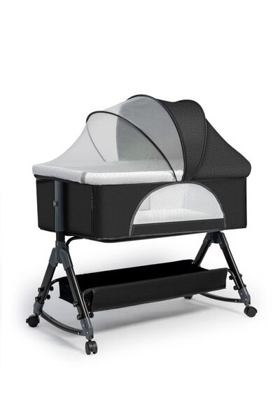 HOURS سرير أطفال قابل للطي، سرير أطفال حديثي الولادة قابل للطي، سرير أطفال مع...