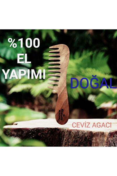 MadameNatural %100 EL YAPIMI ŞİMŞİR TARAK (DOĞAL CEVİZ AĞACI)
