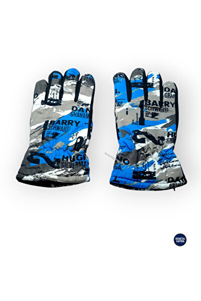 Mustran 8-14 Years/Xs/S Winter Gloves |   Thermal Ski & Cycling Gloves with Fur Inside |   Non-Slip Camouflage