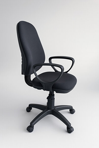 ChairLife DOLE , Siyah gövde/Siyah kumaş Ofis Büro Sekreter Çalışma Koltuğu Sandalyesi.