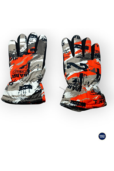 Mustran 8-14 Years/Xs/S Winter Gloves |   Thermal Ski & Cycling Gloves with Fur Inside |   Non-Slip Camouflage