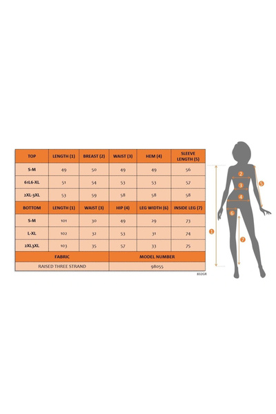 Butik Women's Long Sleeve Crew Neck Patterned Two Thread Fleece-Lined Blouse and Pants Two-Piece Set