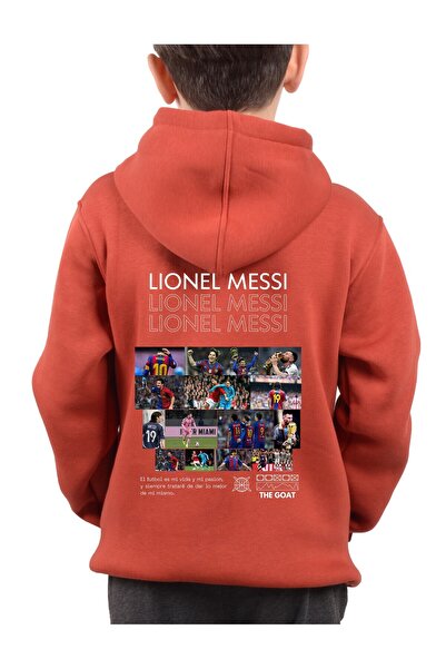 VEK Παιδικό φούτερ με κουκούλα - Messi Printed