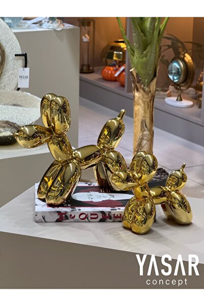 YASAR CONCEPT Balldog Balon Köpek Gold Set