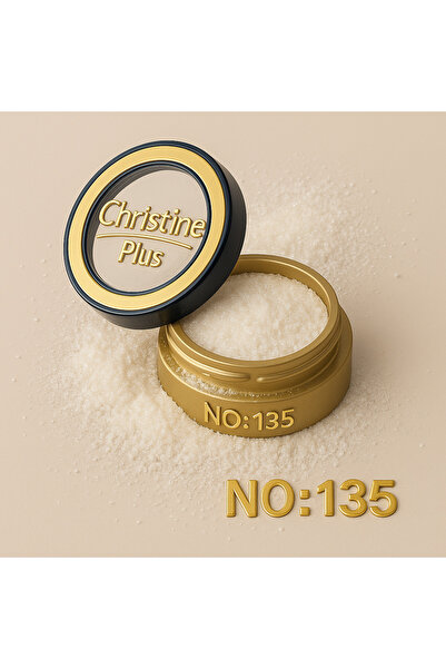 Christine Plus Toz Yapıda İnce Işıltılı Göz Farı - Kristal Beyazı No:135 (Eye...