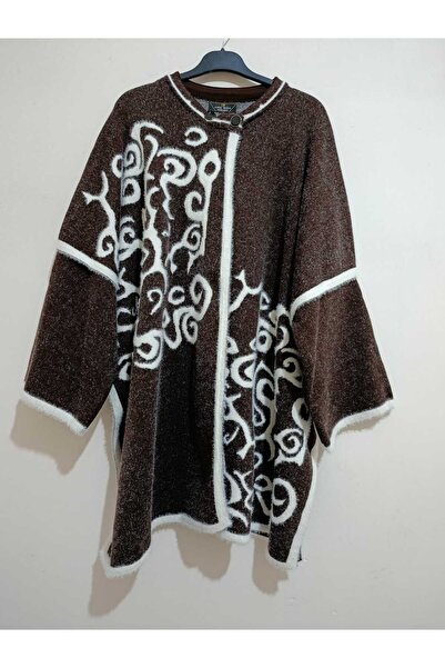 anne moda ankara Superior Quality, Very Large Size, Soft Coat Model Knitwear Poncho
