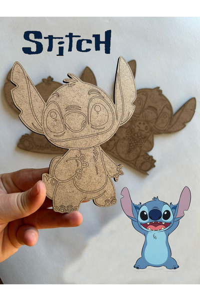 GenelTedarik 3lü Ahşap Stitch Boyama Seti