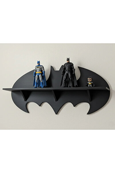 Devotech Batman Duvar Rafı | Çocuk Odası Figürlük | Batmobil Oyuncak Standı 2...
