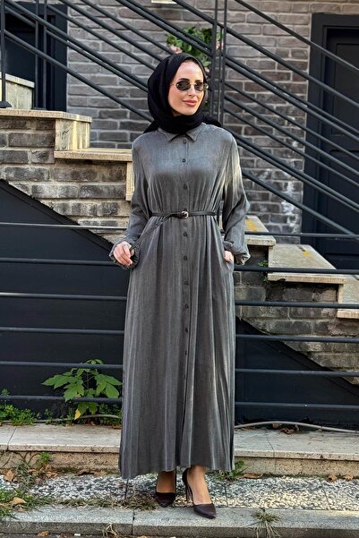 Nurcan Çetin Dress 25153 Anthracite