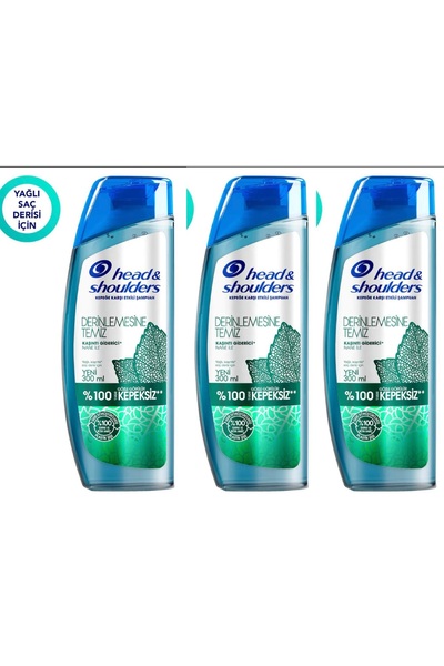 Head & Shoulders 300 Ml Şamp. Derinlemesine Temiz Giderici x3 Adet