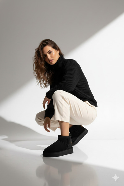 Pierre Cardin Ženske tople čizme sa visokim đonom - 52709