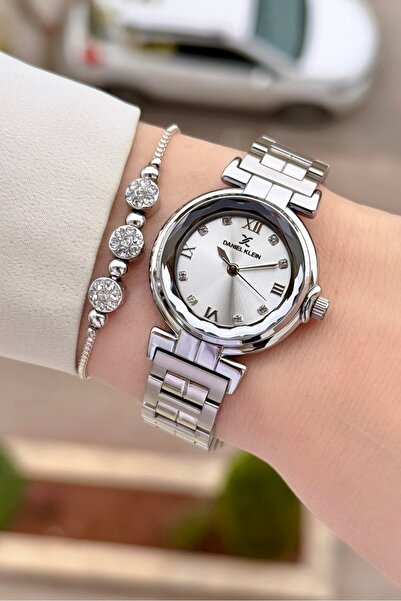 Daniel Klein Metalik Renk 2 Yıl Garantili 30 Mm Kristal Cam Kadın Kol Saati v...