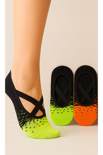 Maygiy Pilates Yoga Socks Non-Slip Sole 3 Pieces