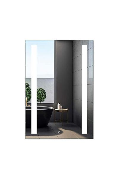 OPTIM DEKO Oglindă de baie cu iluminare LED, sistem tactil și funcție anti-aburire 50x70 cm