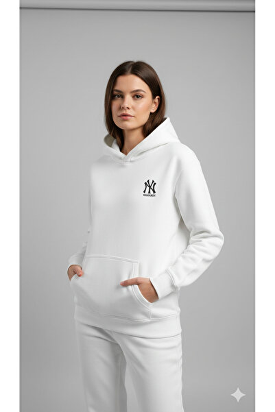 woonkey Hanorac unisex din bumbac, model trend cu 3 fire