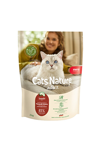 Mera Sensitive Cats Tahılsız Insect-Larvalı 2KG Yetişkin-Hassas Kedi Maması
