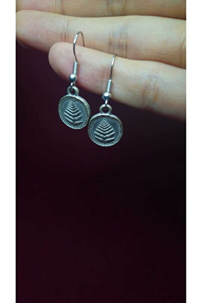 Pawnest Handmade أقراط مصنوعة يدويًا على شكل أوراق الشجر، مجوهرات من سبيكة عت...