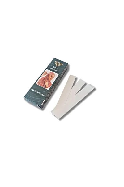 KarapolatYapı Eşarp Kaydırmaz Çift Taraflı Bant 100’Lü Paket Çift Taraflı İğnesiz Eşarp Şal Sabitleme Bandı