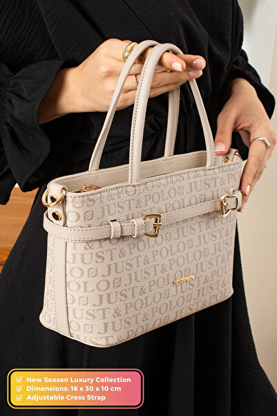 Just Polo Original Women's New Season Luxury Soft Leather Adjustable Cross Strap Stylish Handbag and Shoulder Bag