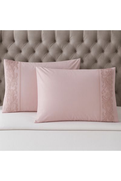 Çeyiz Bahçesi كيس وسادة آيفي فرنسي مزين بالدانتيل مكون من قطعتين 50 و70