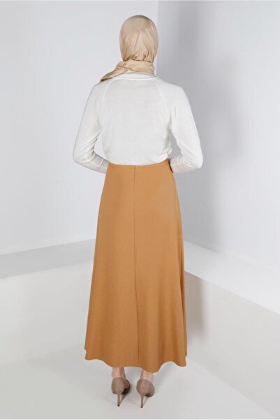 Alvina Button-Detail Pocketed Skirt 60332