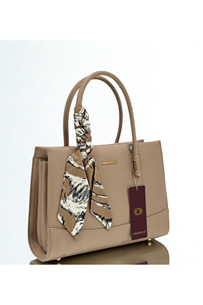 A.N BAG Çok Gözlü Fularlı Ayarlanabilir Askılı Kadın El ve Omuz Çantası