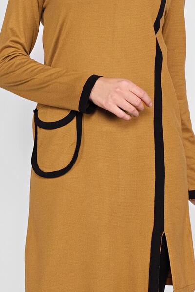 Alvina Pocket Detailed Knitting Tunic 41013