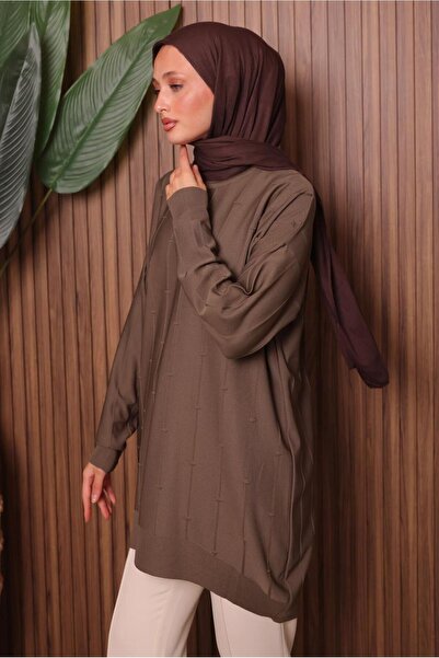 TRENDTESETTÜR Women's Mink Knit Tunic t 4007