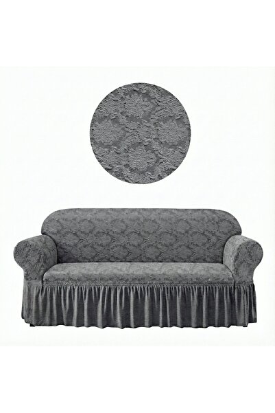 ELHAS غطاء أريكة جاكار لثلاثة أشخاص. نمط شال مرن وقابل للغسل، غطاء للأريكة وا...