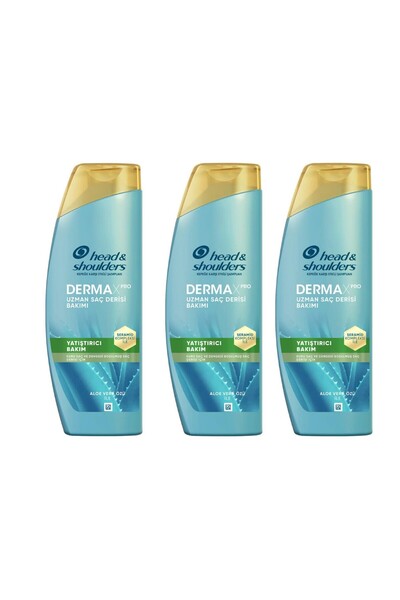 Head & Shoulders Derma X Pro Yatıştırıcı Kepek Karşıtı Şampuan Kuru Ve Kaşıntılı Saç Derisi Için 350 Mlx3
