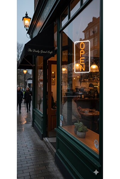 HM NEON LİGHT Open/Açık Yazılı Neon Led Tabela