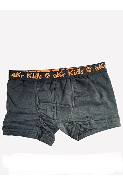 Genel Markalar Erkek Çocuk Likralı Siyah Boxer 10 Lu Paket