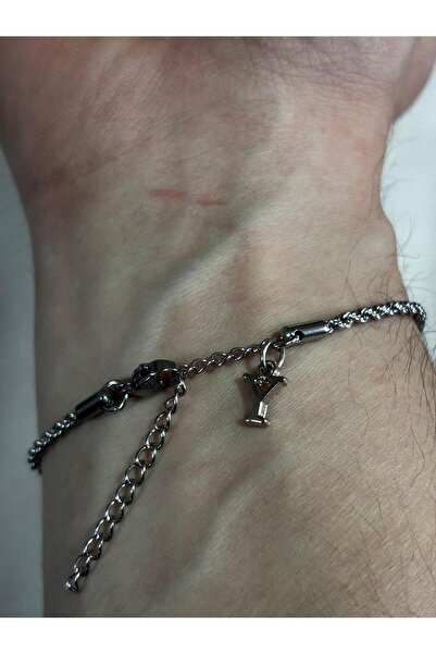 bijoux uniques çelik unisex burgu Y harfli bileklik