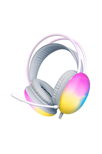 Genel Markalar Node Game ND-HS71FLB 7.1 RGB Işıklı Gamer Oyuncu Kulaklık (Beyaz)