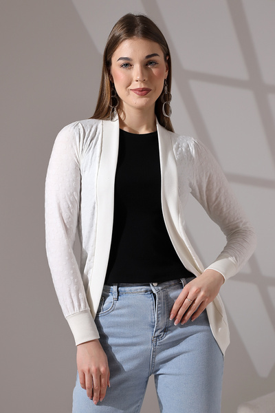 Şiir Larvik Women's Long Sleeve Oval Skirt Jacquard Flexible Combed Cotton Lo...