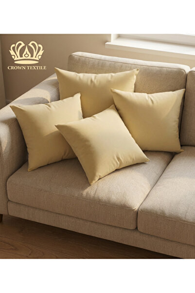 Crown Textile 45*45 cm pillow with a soft texture, filled with soft microfibe...