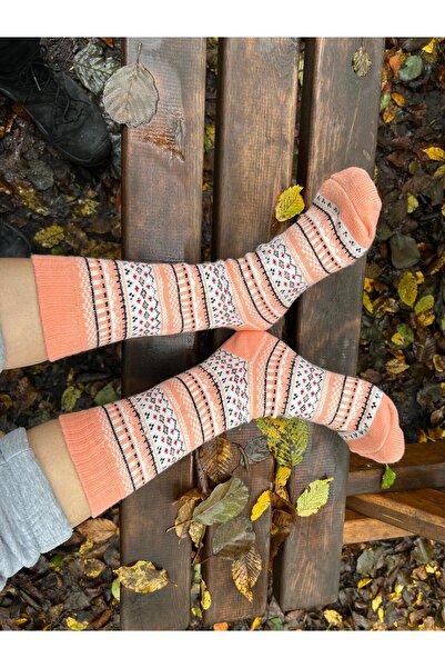 Aslan Ethnic Pattern Thermal Winter Women's Socks