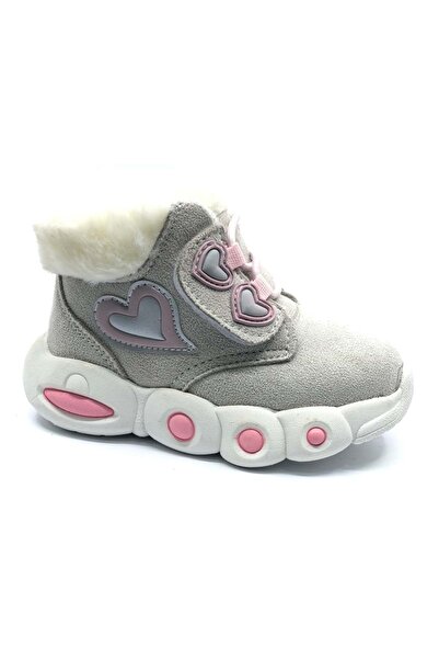 Kocamanlar Ayakkabı Cool Lici First Step Baby Orthopedic Children's Baby Boots Gray