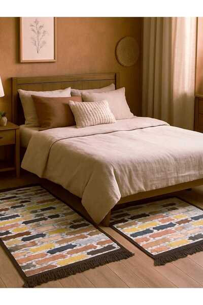 OEM Set 1+1 Covoare Țesute, Față-Dublu, 60 x 90 cm H&H108