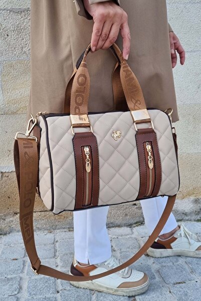 Just Polo حقيبة يد وكتف نسائية من Justpolo موديل أسطواني