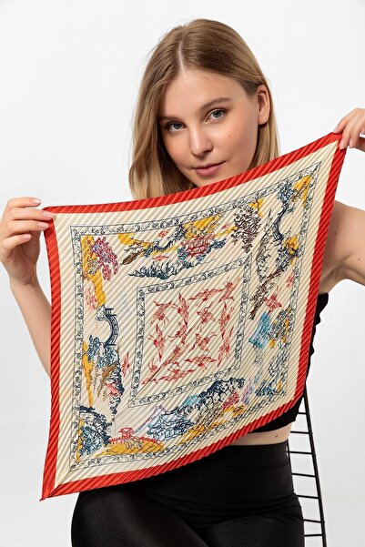 Genel Markalar Desenli Piliseli Fular Bandana