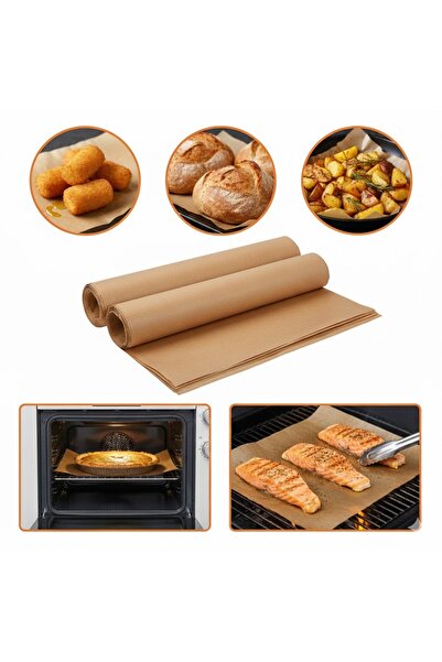 keyfisepet en keyifli sepet Fırınlanabilir Kendinden Yağlı Pişirme Kağıdı 30x40 Tek Kullanımlık Fırın Kağıdı Pişirme Kağıdı