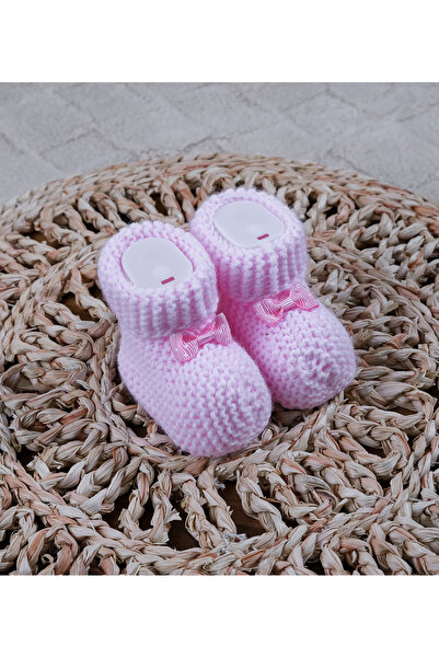 Huglette Knitted Newborn Baby Booties for Girls - Newborn Booties