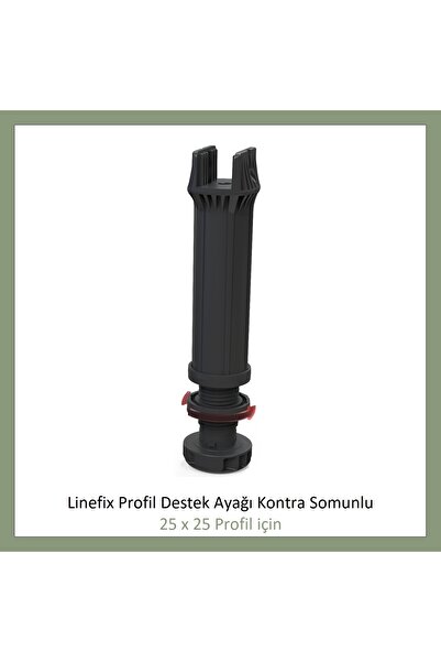 Adilon Picior de susținere a profilului Linefix cu piuliță contrarotativă (PENTRU PROFIL 25X25) M6