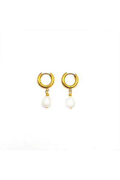 Ayla Amalfi Pearl Gold Earrings