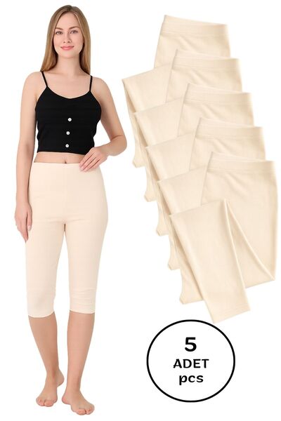 Altınay Cotton Women's Capri Leggings – 90% Cotton